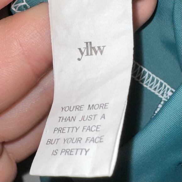 Yllw The Label Breathe Green Short Onesie Romper Size Medium - Picture 12 of 16